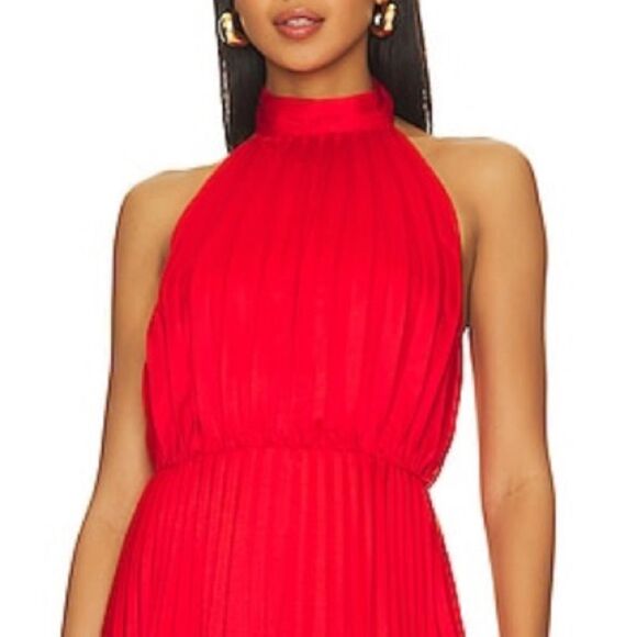 NWT AMUR Amiri Halter Mini Dress in Red Pepper
Size 0 Revolve - Picture 3 of 14